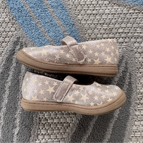 Harper Canyon Baby Toddler Girl Gold Star Mary Jane Dress Shoes - Picture 3 of 7